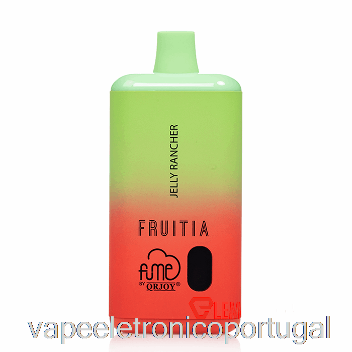 Vape Eletrônico Fruitia X Fume 8000 Jelly Rancher Descartável